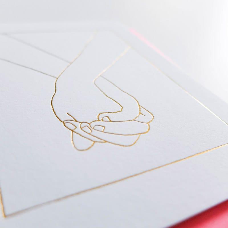 ASHKAHN "Forever" holding hands Love Card