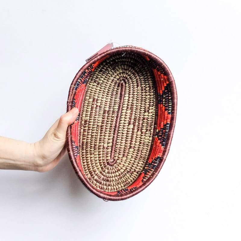 Oval Basket in Multicolor