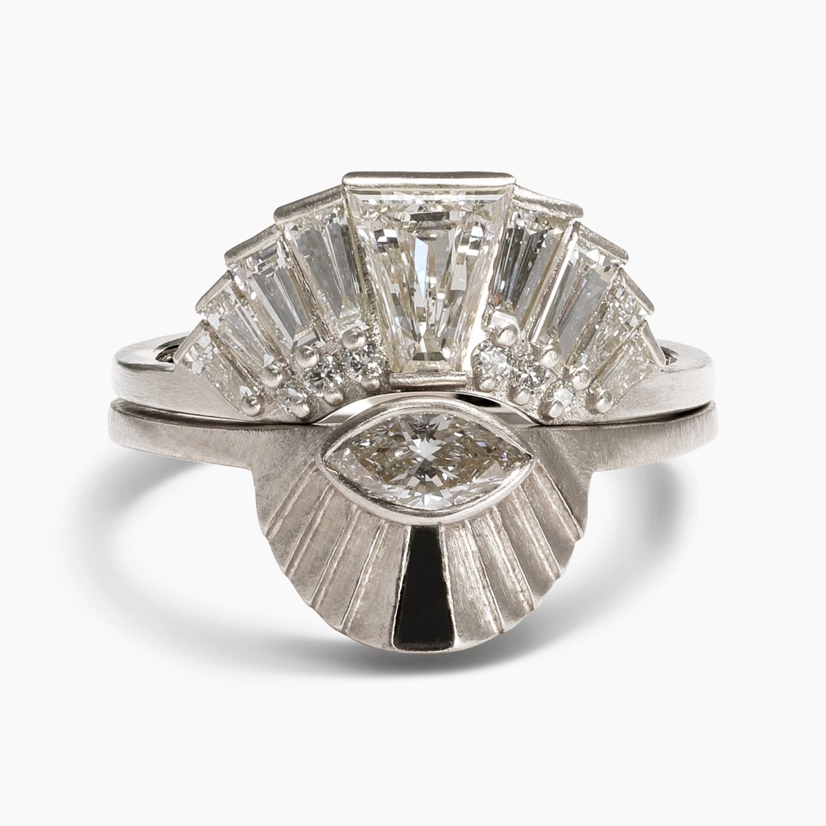 The Apricus ring stacked on top of the Aestus ring.
