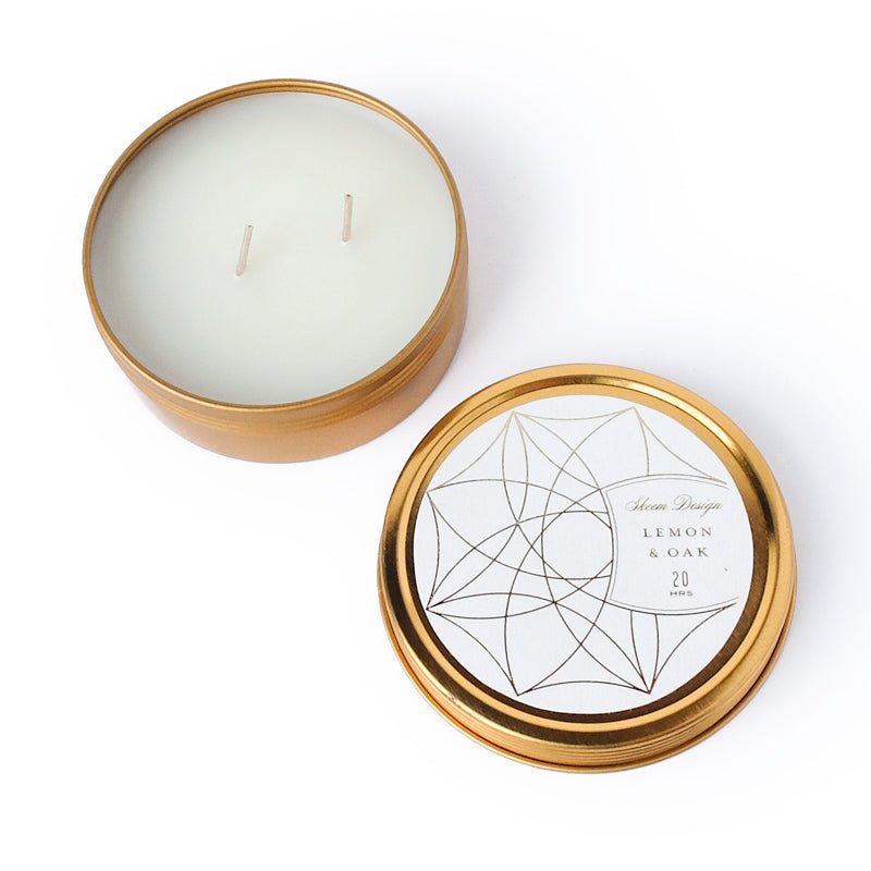 Axiom Travel Candle - Lemon & Oak