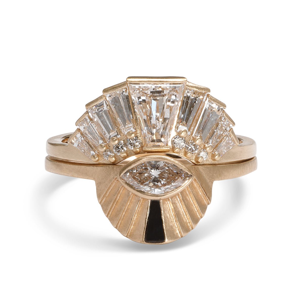 The Apricus ring stacked on top of the Aestus ring.