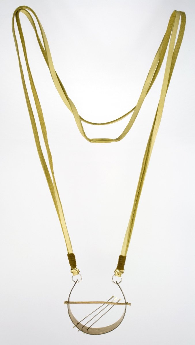 betsy & iya The Arkadiko necklace with hammered bronze