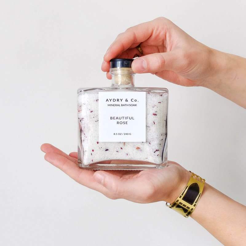 Beautiful Rose Mineral Bath Soak Aydry & Co