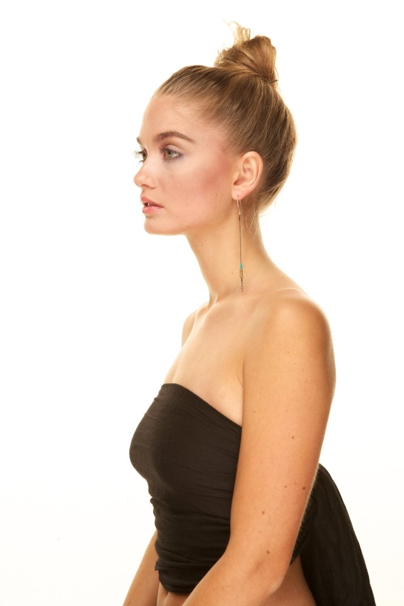 betsy & iya Staked Dakota Drip earrings with beads