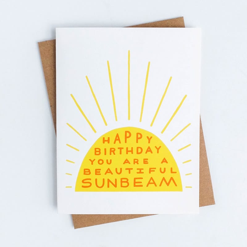 Birthday Sunbeam Worthwhile Paper Card