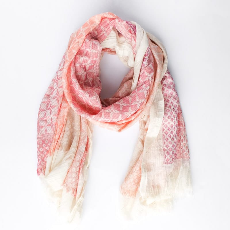 Bloom & Give Rita Cotton Scarf Rose