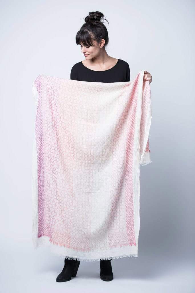 Bloom & Give Rita Cotton Scarf Rose