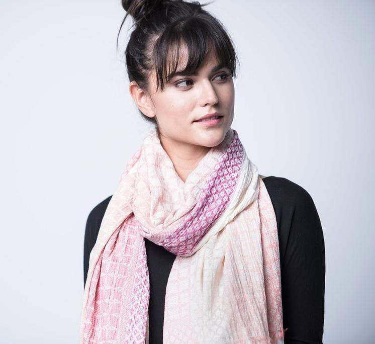 Bloom & Give Rita Cotton Scarf Rose