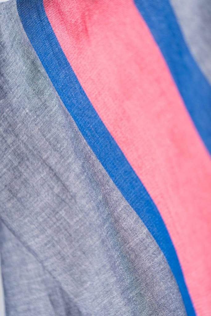 Bloom & Give Tres Cotton Scarf Blue handcrafted in India
