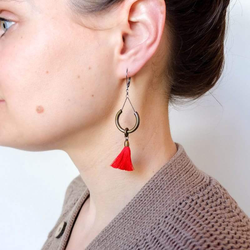 Duster Earrings - Poppy