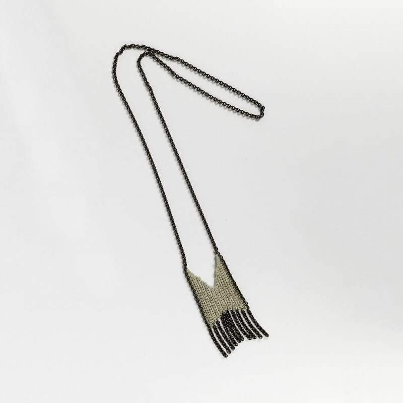 Boet Mini Fringe Necklace Clay