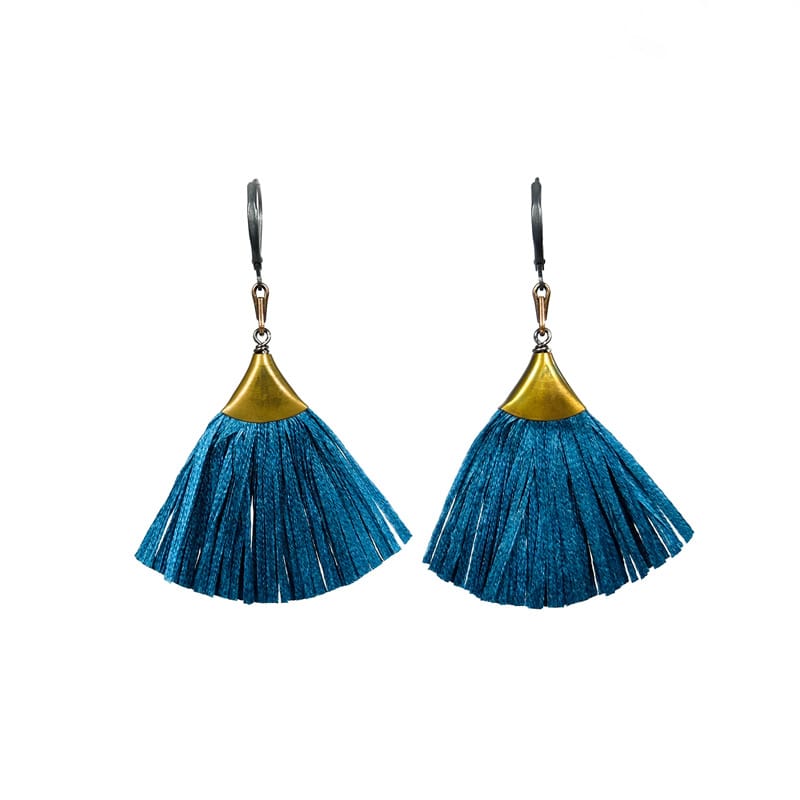 Boet Jewelry Plume Earrings Ocean