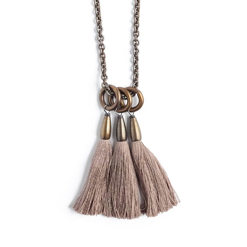 Boet Jewelry Silk Triad Necklace Dune