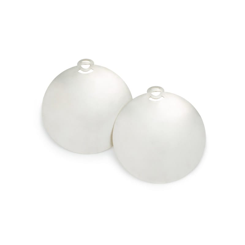 Caderas shield earrings in sterling silver front