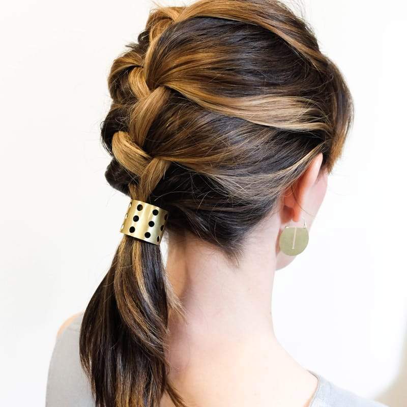 Caravan Pacific Perforated Metal Ponytail Holder