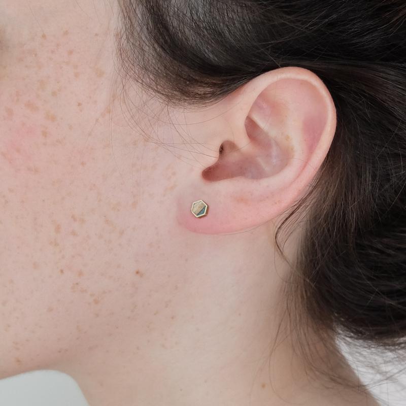 Carbon Stud Earrings