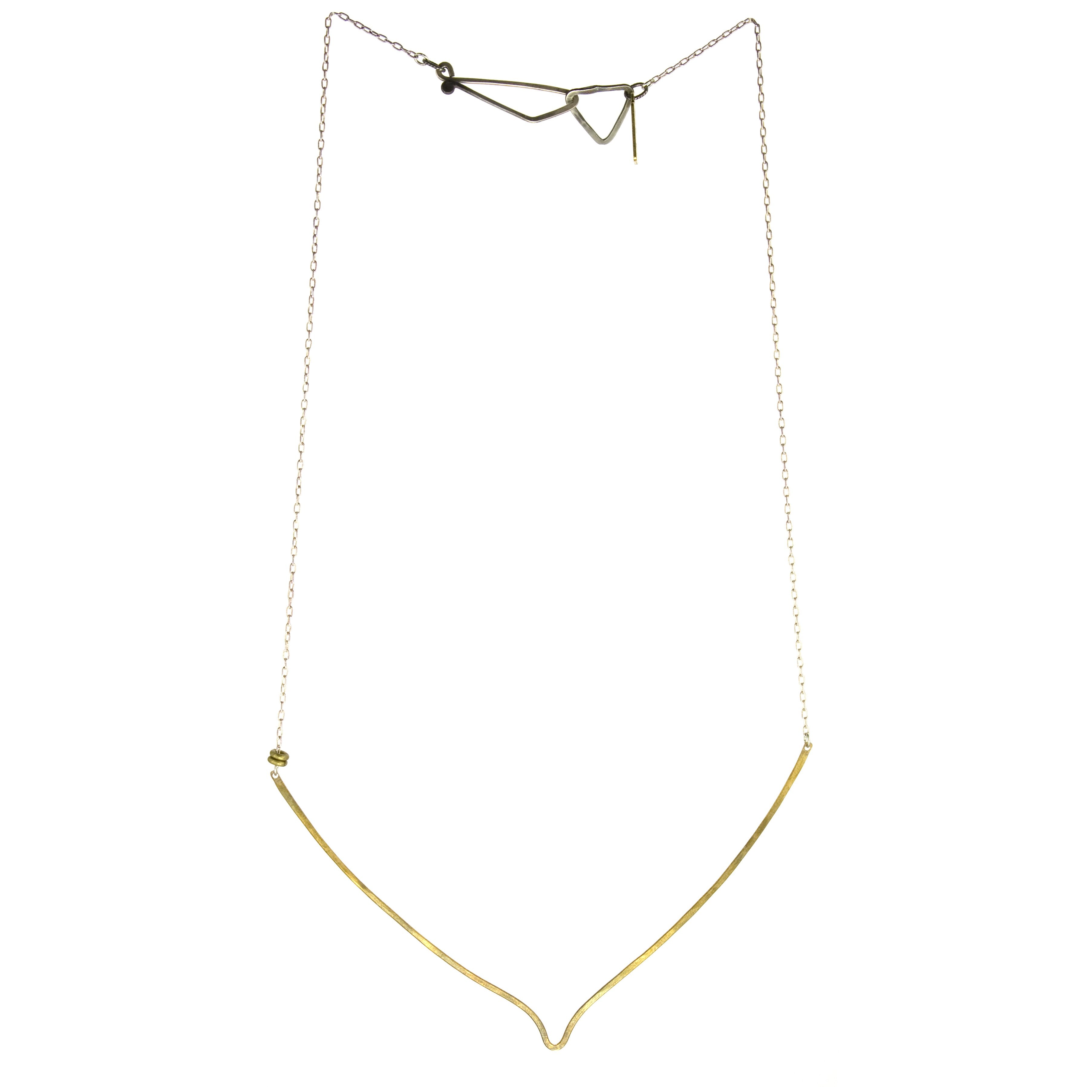 betsy & iya Southern Lights necklace with silver finish