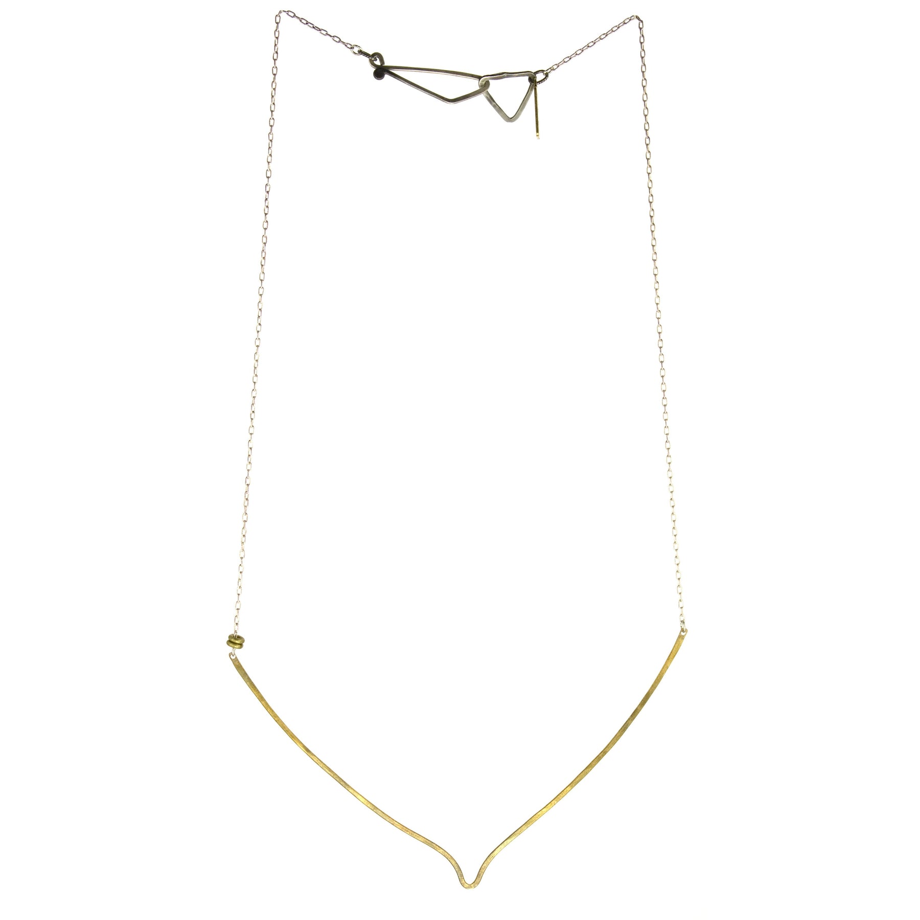 betsy & iya Southern Lights necklace with silver finish