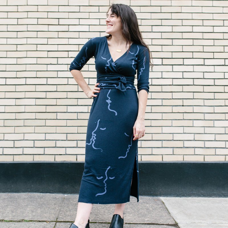 Delfina Dress Mid Grey