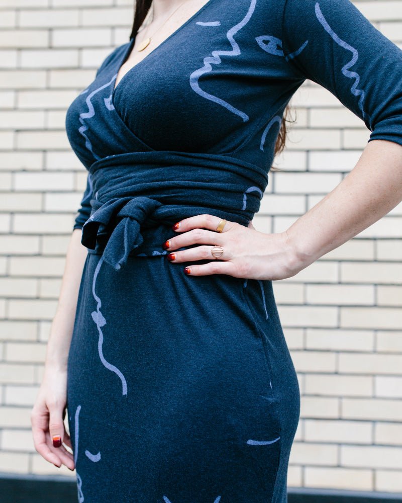 Delfina Dress Mid Grey