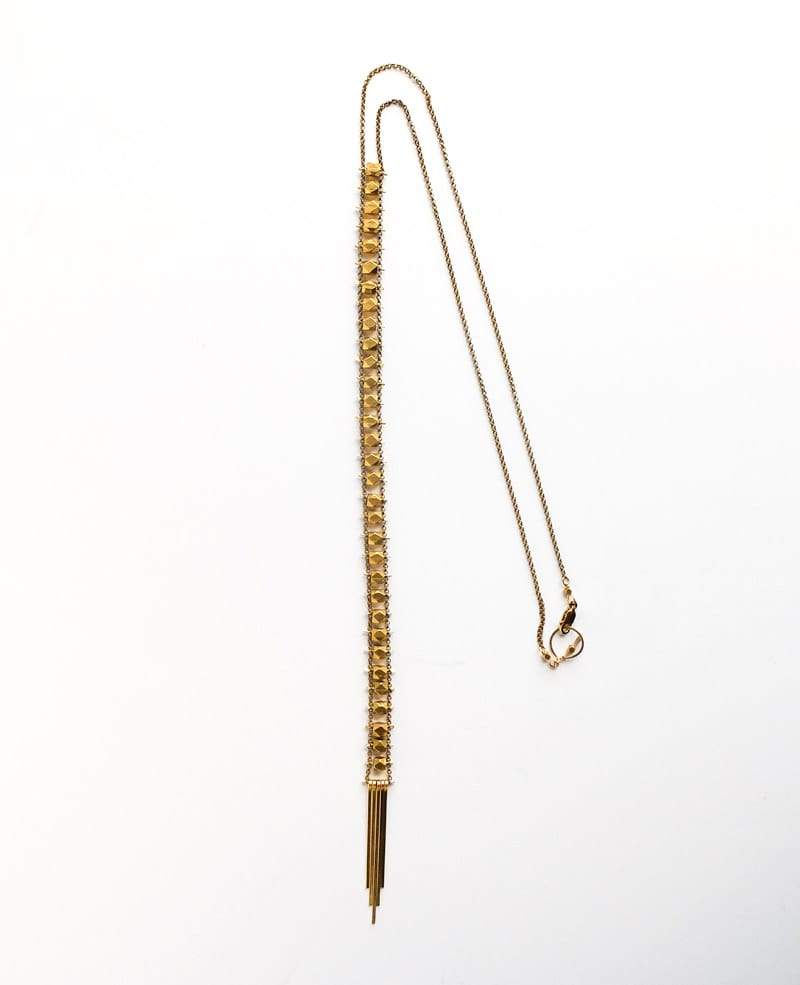 Demimonde Jewelry Brass Ladder Necklace