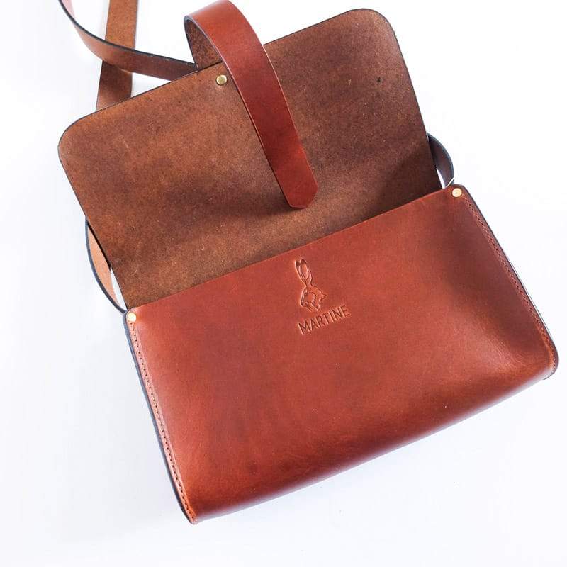 Faro Crossbody bag interior chestnut