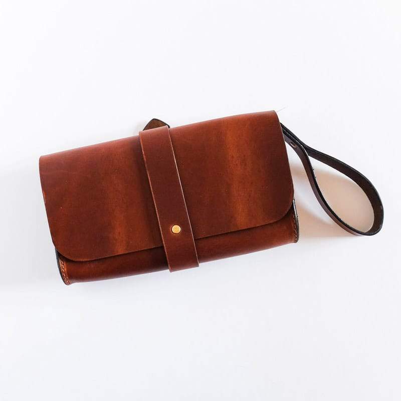 Martine Faro Wristlet chestnut