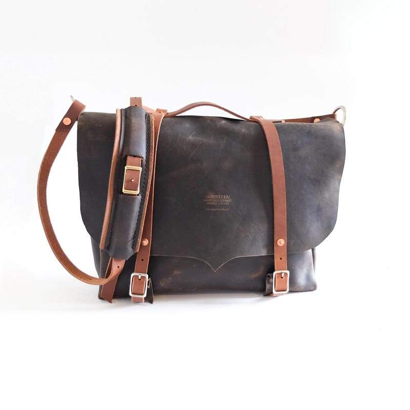 Goertzen Adventure Equipment Large Leather Messenger Bag