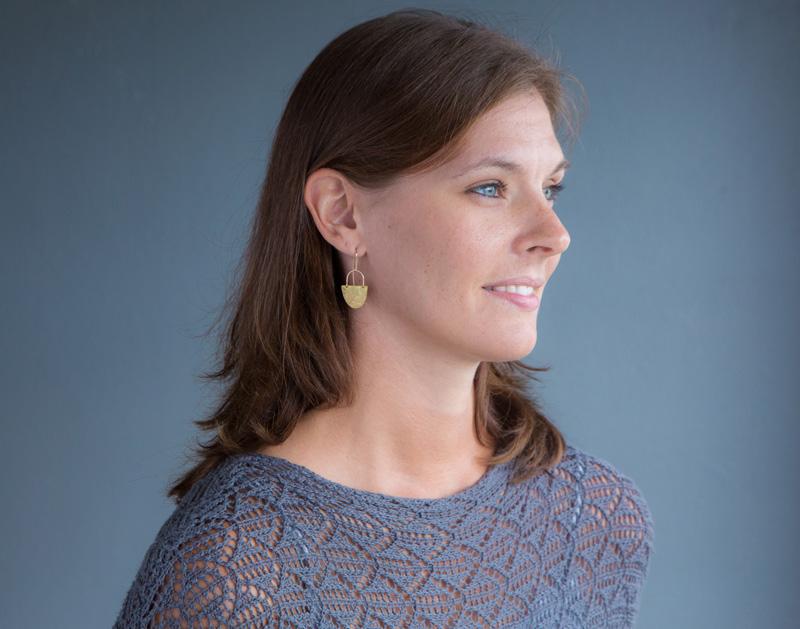 Demimonde Half Disk Earrings