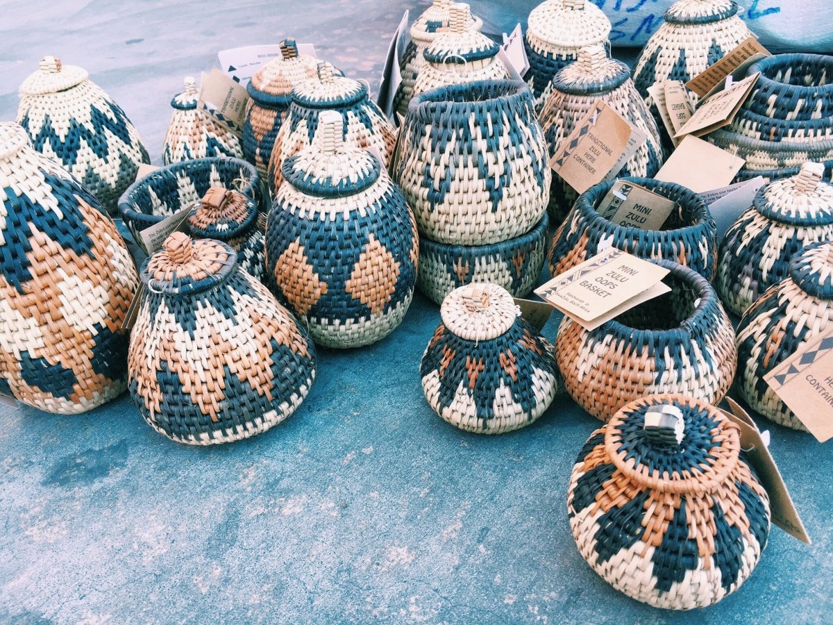 Handwoven Lidded Basket Small