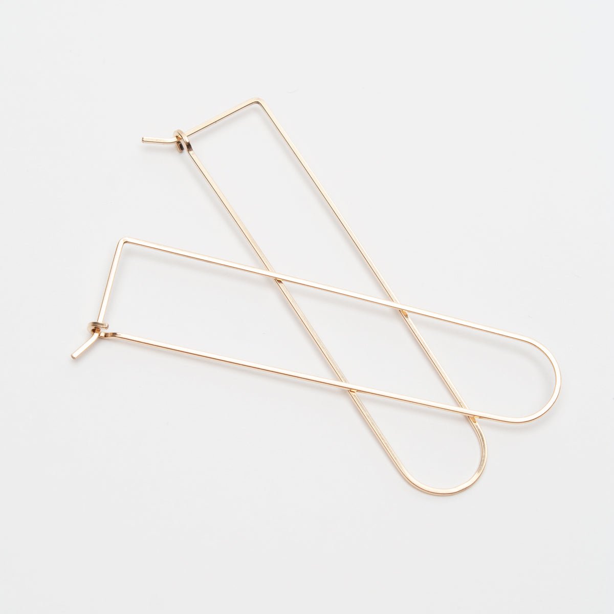 Large U-Shaped Hoop Earrings