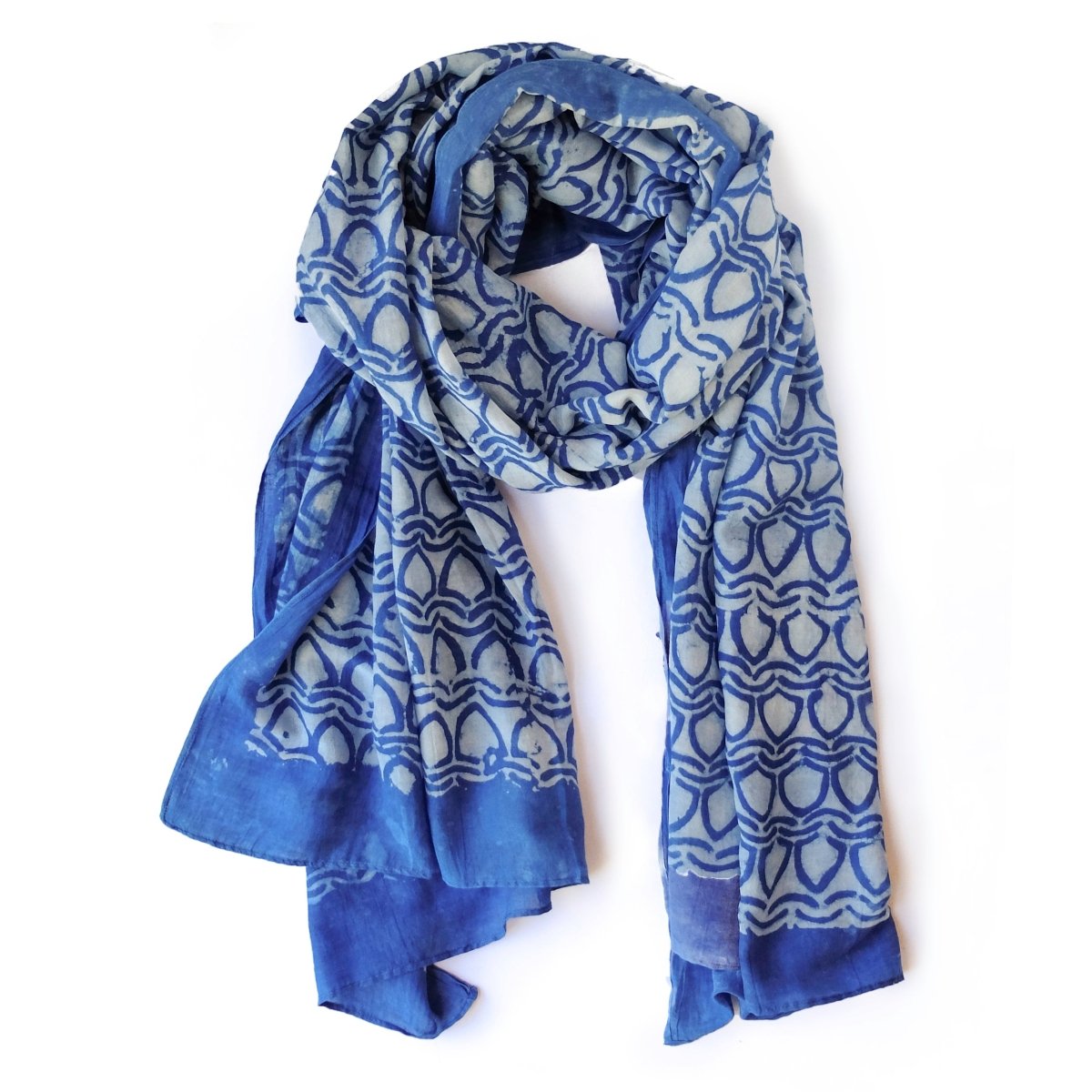 Jali Indigo Scarf