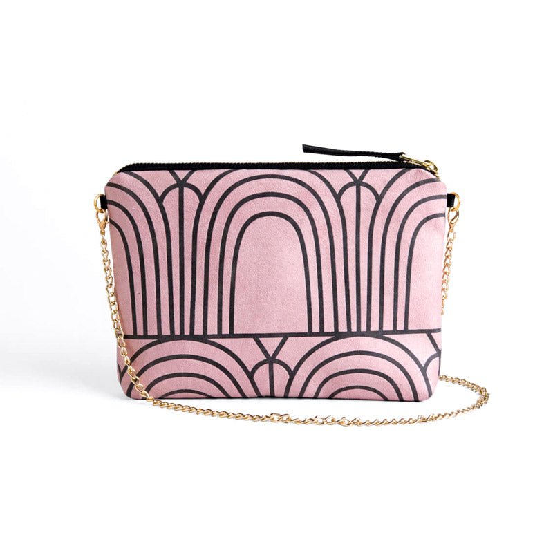 Lee Coren Dulce Clutch & Strap Bag - Arches Dusty Rose