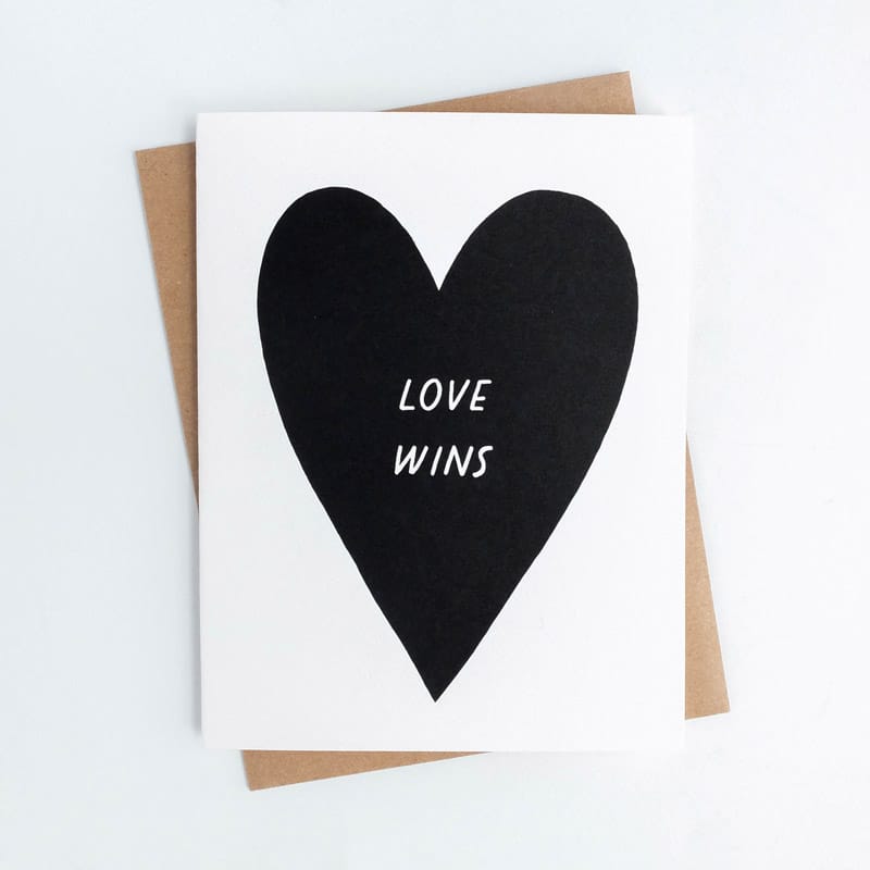 Love Wins Worthwhile Paper Card