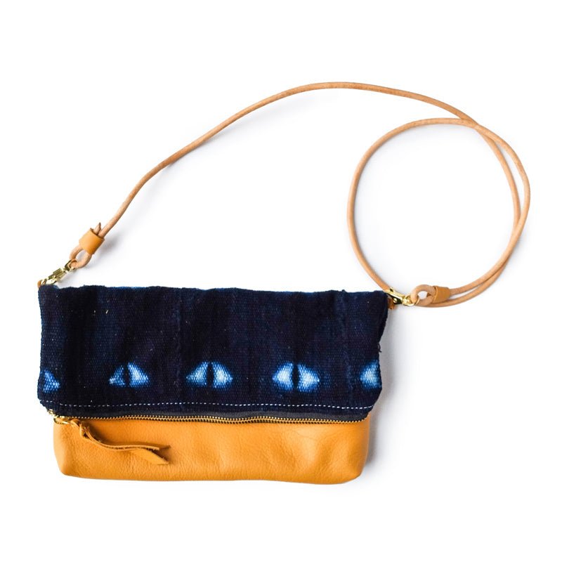 Made Bags Folded Clutch Indigo