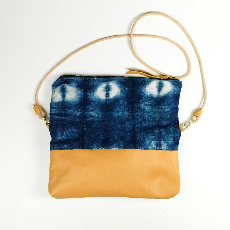 Made Bags Folded Clutch Indigo