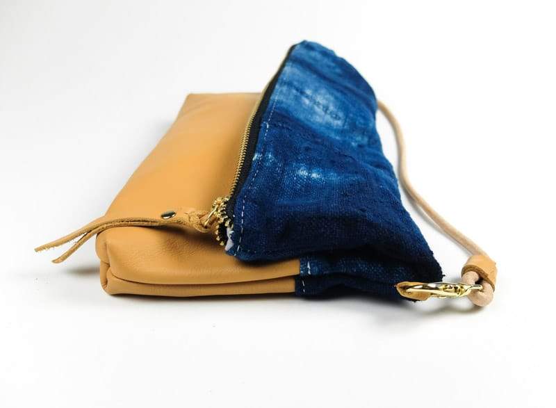 Made Bags Folded Clutch Indigo