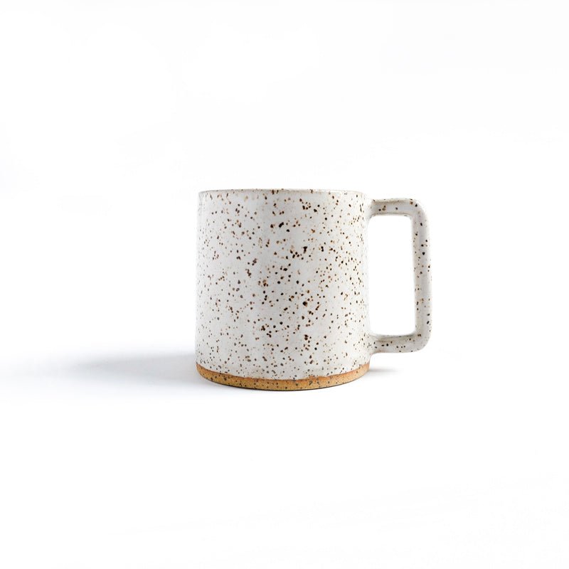 Margaret & Beau Classic Mug White Speckled Solid