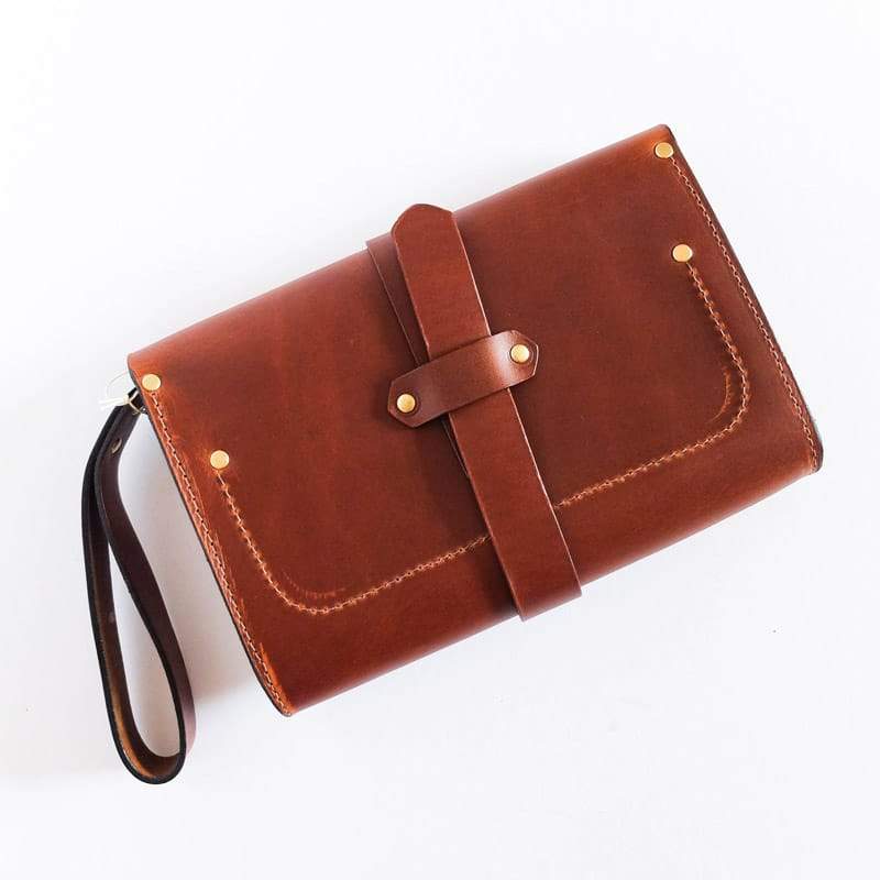 Martine Faro Clutch Chestnut