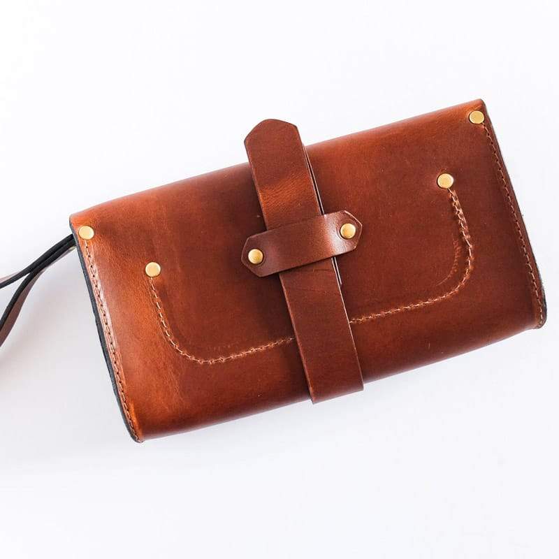 Martine Faro Wristlet chestnut