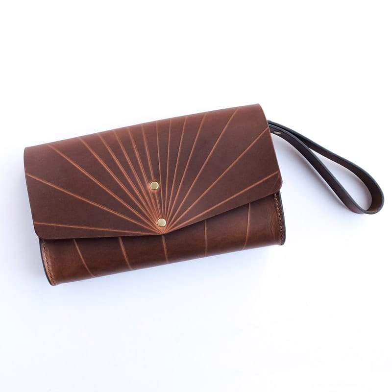 Martine Nazca Wristlet Chestnut