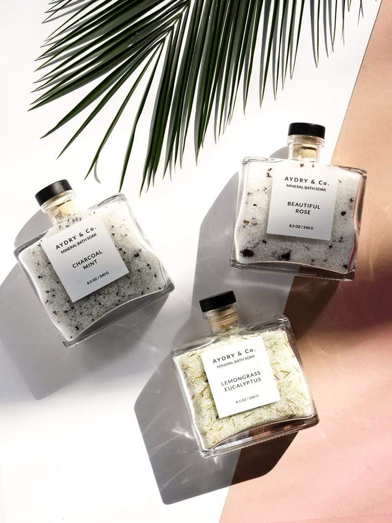 Charcoal Mint Mineral Bath Soak Aydry & Co