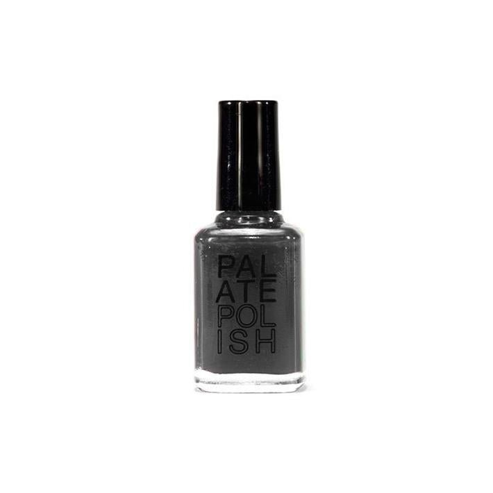 Palate Polish Vegan 10-Free (almost non-toxic) Nail Polish Squid Ink Dark Gray.