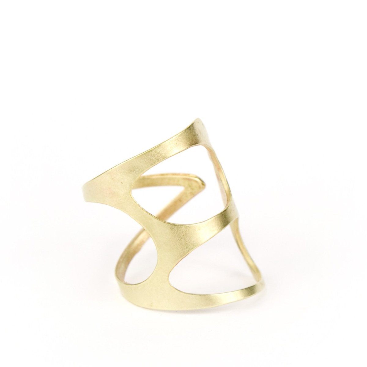 Organic Triangle ring by betsy & iya.