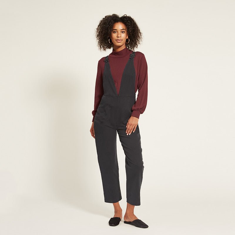 Rhoda Coveralls in black by Loup