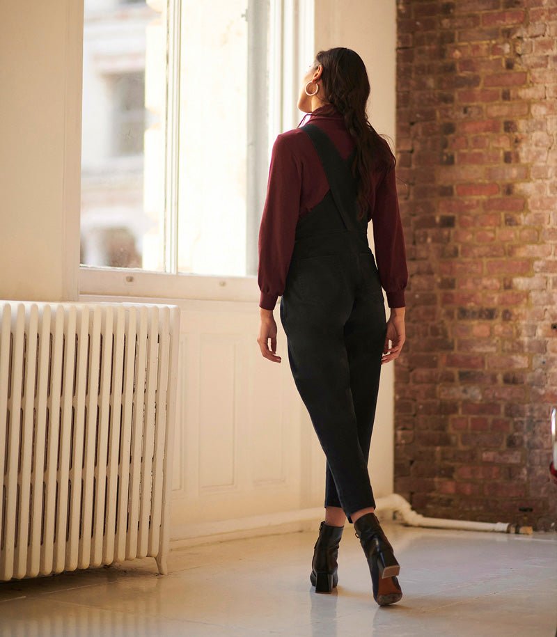 Rhoda Coveralls in black by Loup