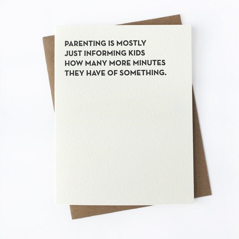 Parenting is Informing Card