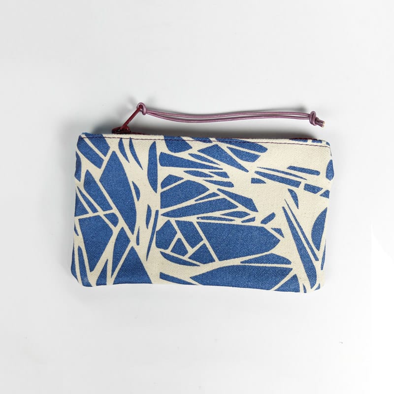 Tim Eads Cosmetic Bag Metallic Blue Glitch