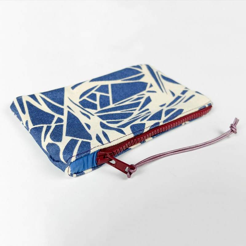 Tim Eads Cosmetic Bag Metallic Blue Glitch