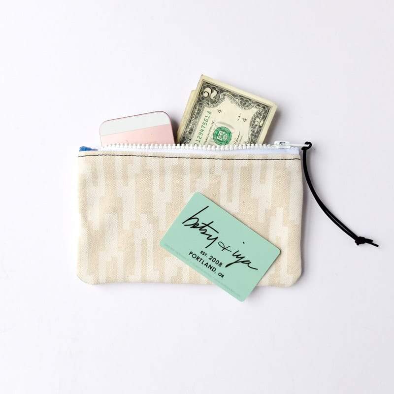 Cosmetic Bag Ripples White